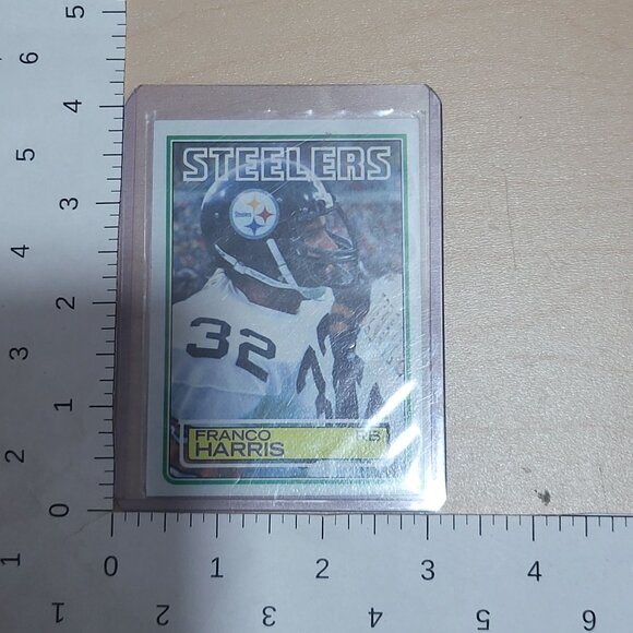 Laminated 1983 Topps Franco Harris Football Trading Card Number 362 Pittsburgh S - Picture 5 of 7